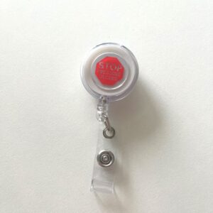 STOP PU Badge holder