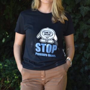 Navy STOP PU T-shirt